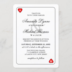 Lucky in Love - Together With - Wedding Invitation