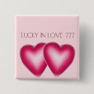 Lucky in Love wedding buttons