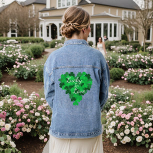 Lucky In Love Wedding Denim Jacket