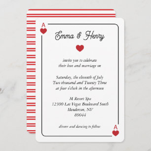 Lucky in Love Wedding Invitation