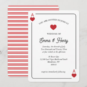 Lucky in Love Wedding Invitation 