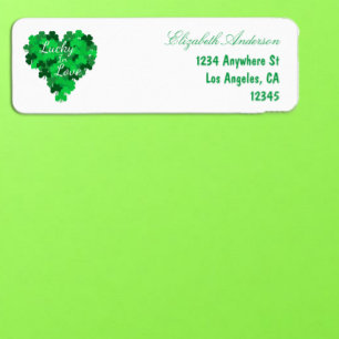 Lucky In Love Wedding Return Address Label