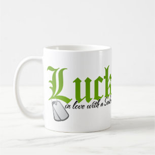 Lucky in love with a Seabee Coffee Mug