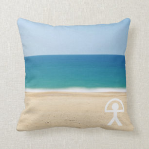 Lucky Indalo Man on Spanish Beach Cushion