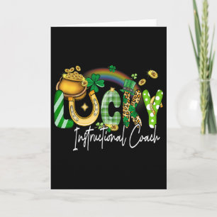 Lucky Instructional Coach St Patricks Day Family M Card