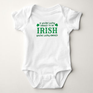 Lucky Irish Baby   St Patricks Day T-Shirt Baby Bodysuit