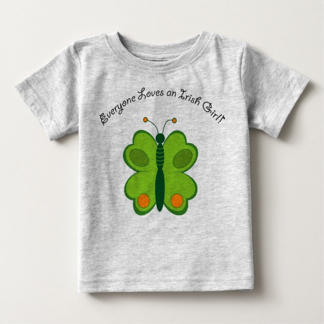 lucky irish butterfly baby T-Shirt (Front)