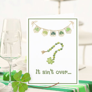 Lucky Irish Clover Funny Saint Patricks Day Card