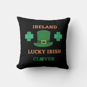 Lucky Irish clover Ireland T-Shirt Cushion