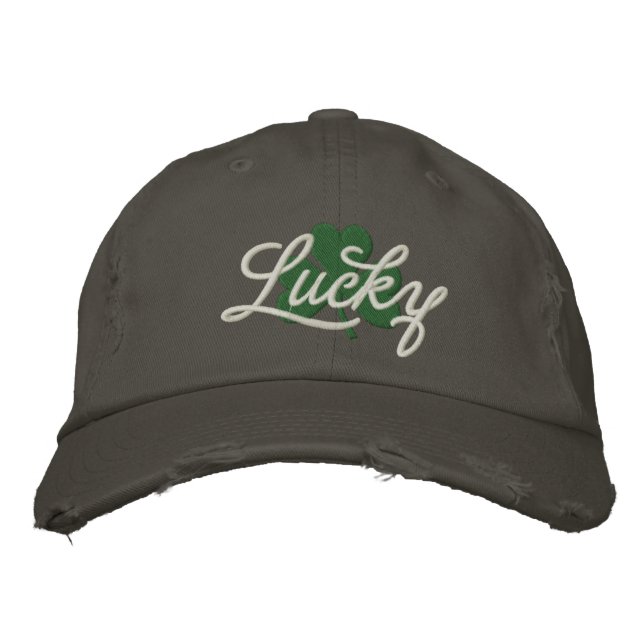 Lucky Irish Embroidered Hat (Front)