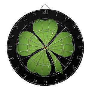 Lucky Irish Four Leaf clover Dartboard