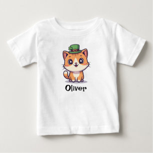 Lucky Irish Ginger Cat Baby T-Shirt