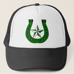 lucky irish horseshoe trucker hat