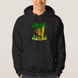 Lucky Irish Leprechaun Hawaiian Surfing St Patrick Hoodie