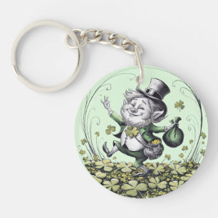 Lucky Irish Leprechaun Key Ring