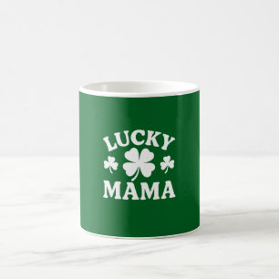 Lucky Irish Mama Matching Family St Patrick’s Day Coffee Mug