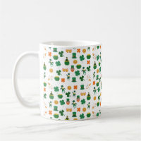 Lucky Irish pattern symbols, saint patrick's day