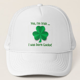 Lucky Irish Shamrock Golf Cap