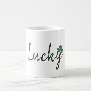 Lucky Irish Shamrock St Patricks Day Coffee Mug