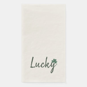 Lucky Irish Shamrock St Patricks Day     Napkin