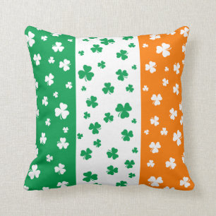 Lucky Irish Shamrocks Cushion