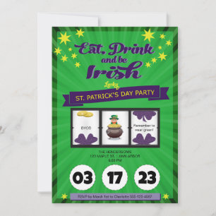 Lucky Irish St. Patrick's Day Party Invitation