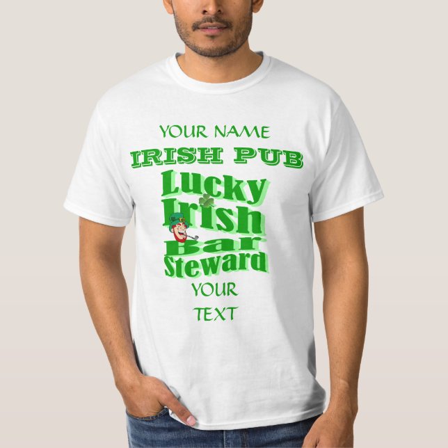 Lucky Irish  St Patrick's T-Shirt (Front)