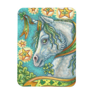 Lucky Irish Unicorn ST. PATRICK'S DAY MAGNET