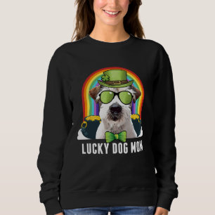 Lucky Jack Russell Terrier Dog Mom St Patricks Day Sweatshirt
