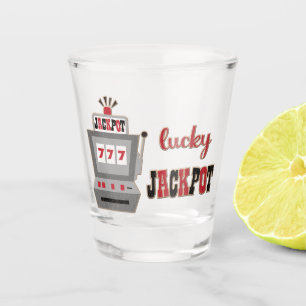 Lucky Jackpot Casino Shot Glass