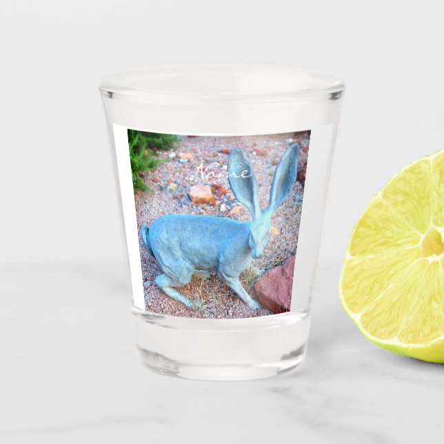 Lucky Jackrabbit Thunder_Cove Shot Glass (Front)