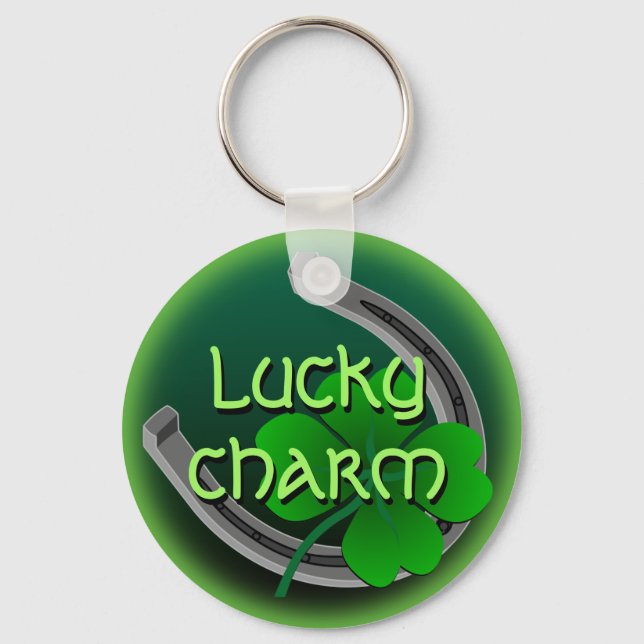 Lucky Keychain Custom Lucky Charm Key Chains Gifts (Front)