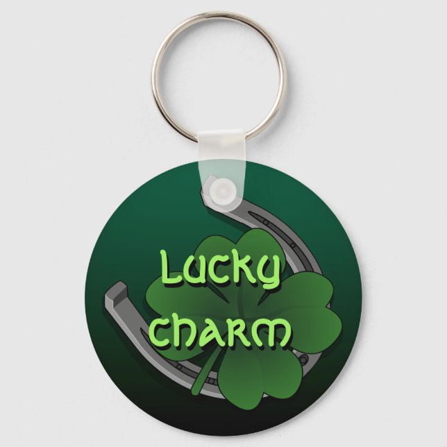 Lucky Keychain Custom Lucky Charm Key Chains Gifts (Front)