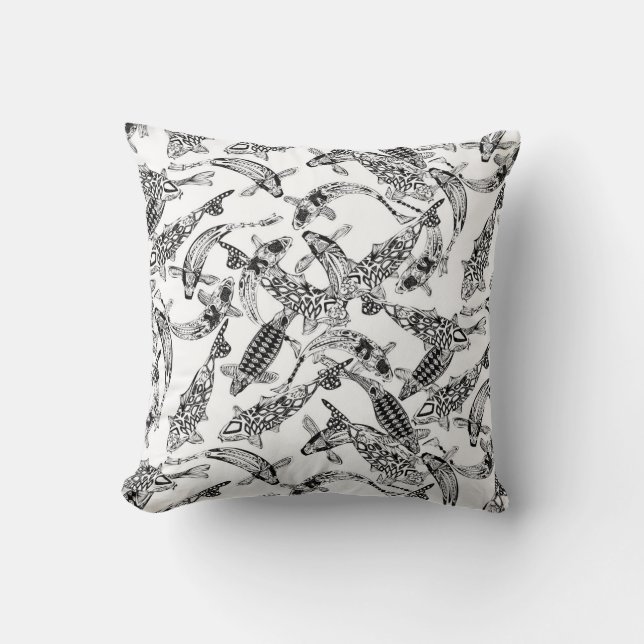 lucky koi mono cushion (Front)