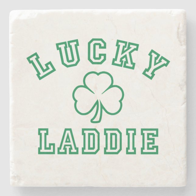 Lucky Laddie  Stone Coaster (Front)