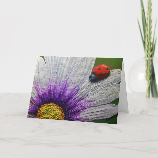 Lucky Lady Greeting Card by Artist Alison Galvan (Front)