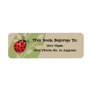 Lucky Ladybug Book Sticker