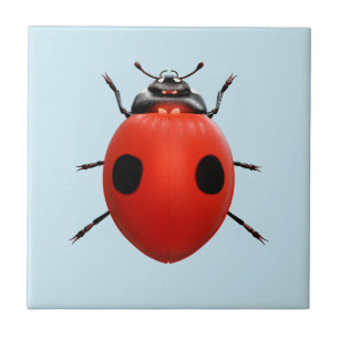 Lucky Ladybug Ceramic Tile
