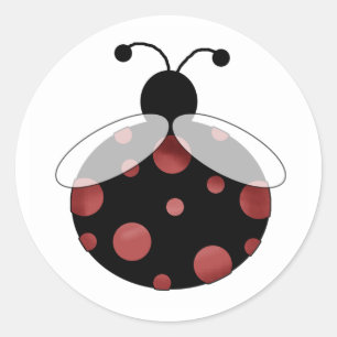 Lucky Ladybug Classic Round Sticker