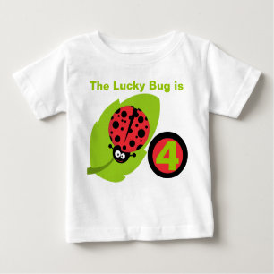 Lucky Ladybug Customisable Birthday T-shirt