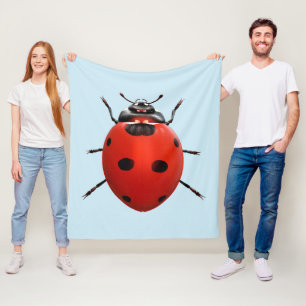 Lucky Ladybug Fleece Blanket