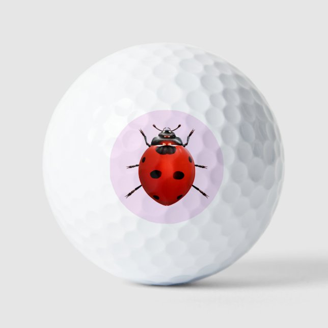 Lucky Ladybug Golf Balls (Front)