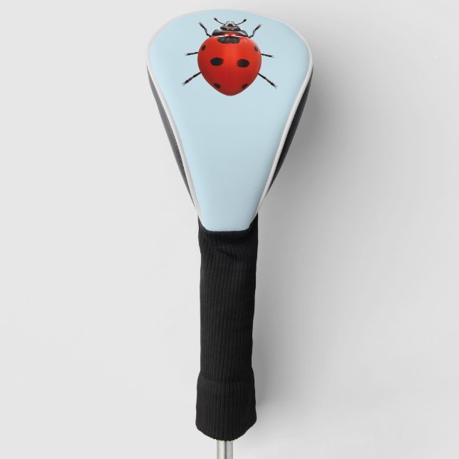 Lucky Ladybug Golf Head Cover (Front)