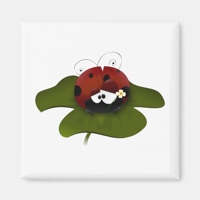 Lucky Ladybug Magnet (Front)