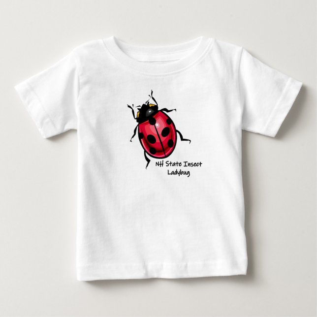 Lucky Ladybug New Hampshire State Insect Baby T-Shirt (Front)