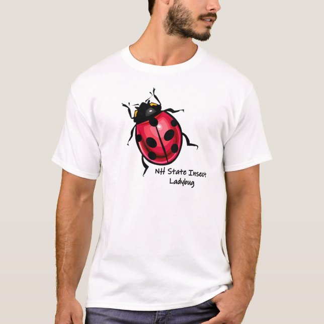 Lucky Ladybug New Hampshire State Insect T-Shirt (Front)