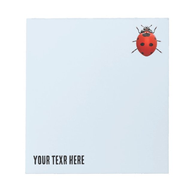Lucky Ladybug Notepad (Front)