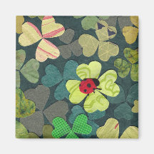 Lucky ladybug on Shamrock