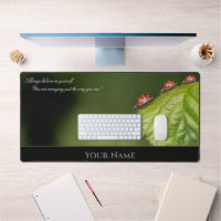 Lucky ladybugs motivational quote positive mindset
