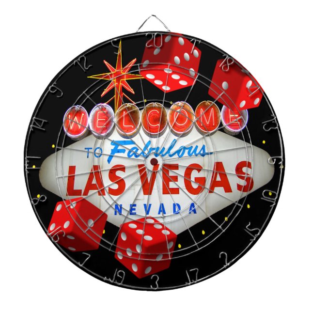Lucky Las Vegas Dart Board (Front)